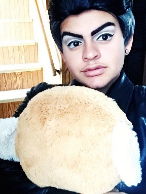 Mya in 2017 with her favorite cosplay eye makeup